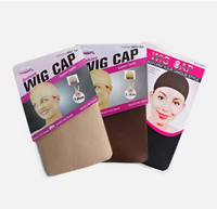 Gorros para Pelucas Tallas S M L, Gorro de Malla Elástica de Nailon para Pelucas de Cabello Humano en 3 Colores