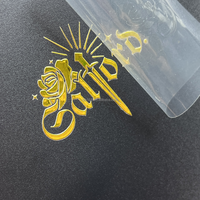 Autocollants de transfert UV personnalisés avec logo, impression vinyle adhésif métallique argenté pour presse à chaud, imperméables, qualité supérieure pour entreprises