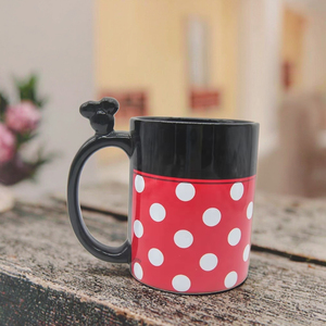 Taza de cerámica esculpida en 3D personalizada con diseño de ratón de 14 oz, taza de té y café de cerámica divertida personalizada - Product Image 2