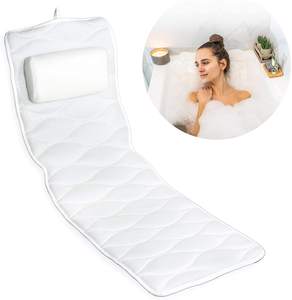 Oreiller de baignoire en maille d'espacement 3D moderne pour le corps entier, tapis de massage imperméable pour le cou et la salle de bain. - Product Image 3