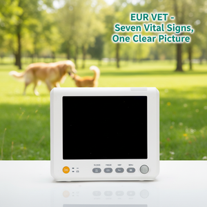 Monitor Veterinario Profesional EUR VET de 7 Parámetros, ECG, SPO2, NIBP, RESP, TEMP, PR, HR con Accesorios Estándar para Animales - Product Image 1