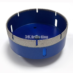 도자기 타일 화강암 대리석을위한 Arix 세그먼트와 하이 퀄리티 내구성 110mm 진공 납땜 M14 매트릭스 다이아몬드 코어 드릴 비트 - Product Image 5