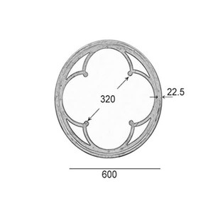 Norhs murales rustiques marron foncé sculpté grand rond décoratif <span class=keywords><strong>miroir</strong></span> dans un cadre en bois pour salle à manger - Product Image 3