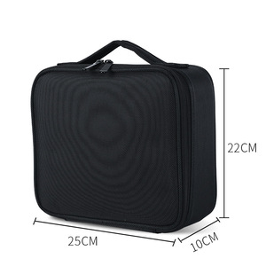 กล่องเก็บเครื่องสำอางแบบมินิมอลสไตล์เกาหลี พร้อมลิ้นชัก ขนาด 21x24x29 ซม. ทำจากผ้า Oxford สำหรับจัดเก็บเครื่องสำอาง ใช้ได้ทั้งเดินทางและใช้ในบ้าน - Product Image 4