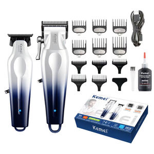 Tondeuse à cheveux Kemei Km-8529, longueur réglable, moteur sans balais, chargement USB, tondeuse professionnelle pour hommes et animaux domestiques - Product Image 4