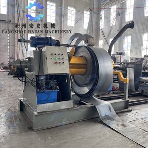 Machine de formage à cisaillement volant hydraulique automatique pour barrières de sécurité routières, contrôlée par PLC Siemens, avec boîte de vitesses et moteur - Product Image 4