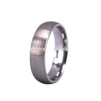 6mm 8mm Silber gewölbt Wolfram Ring Herren Frauen matt gebürstet Kuppel Ehering Comfort Fit
