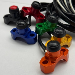 Aluminum Front Placement Motorcycle Two-Function Ignition Flameout Button Modification Switch for Retrofit/Upgrade 6-Month - Product Image 2