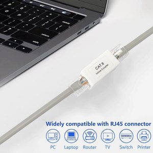 Cat6 Cat5e UTP Connecteur Femelle <span class=keywords><strong>RJ45</strong></span> 8P8C <span class=keywords><strong>Coupleur</strong></span> Inline <span class=keywords><strong>RJ45</strong></span> <span class=keywords><strong>Ethernet</strong></span> Câble Extender Adaptateur Keystone Jack - Product Image 6