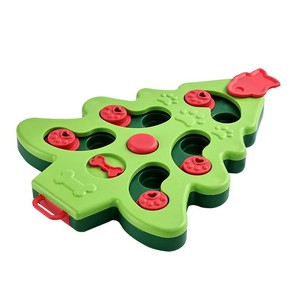 Juguete Interactivo para Perros con Forma de Árbol de Navidad de Año Nuevo, Divertido Juguete de Alimentación Lenta para Entrenamiento de Inteligencia, Hecho de Plástico Duradero - Product Image 5