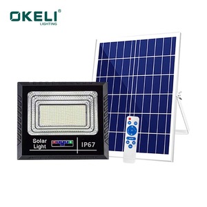 OKELI Customization Energy Saving ABS <strong>Outdoor</strong> Waterproof IP65 Stadium <strong>Solar</strong> Led Flood <strong>Outdoor</strong> <strong>Light</strong> <strong>Solar</strong> Flood <strong>Light</strong> 200w - Product Image 1
