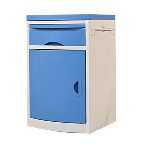 Hospital Furniture Medical ABS Tabletop Wood Bedside Locker Cabinet with HPL Board Drawer and Door - Product Image 2