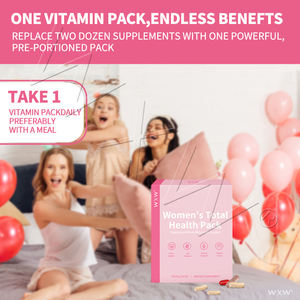 Vrouwen Complete Gezondheid Capsules 30 Pakjes All-in-<span class=keywords><strong>One</strong></span> Multivitamine met Essentiële Mineralen Dagelijkse Vitaminepakketten - Product Image 2