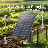 Panel Surya Mini Kustom untuk Sensor IoT Pertanian Stasiun Cuaca 3W 6V IP66 Monitor Tanah Ultra-Kompak OEM