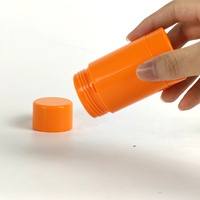 Conteneur de déodorant en plastique ABS recyclable de 75 ml, à ouverture rotative, emballage hermétique pour cosmétiques, lotion, shampoing, flacons personnalisés
