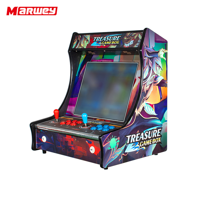 Marwey Hot Sale 19 Inch Lcd Mini Retro Arcade Games Tabletop Machine 2 Paylers Classic Coin Operated Game Bartop Cabinet Arcade