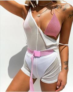 Oferta de Verano: Conjunto de <span class=keywords><strong>Bikini</strong></span> de Lujo con Pedrería Brillante, Traje de Baño Sexy con Cristales y Diamantes para Mujer, Estilo Halter con Tiras - Product Image 3