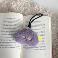 Pendentif Nuage Émotionnel Doux et Breloque de Sac Nuage Mignon - Porte-clés en Peluche Créatif Mini Format, Ornement pour Sac à Dos en Forme de Nuage Sombre