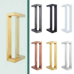 V-chân cửa kính kéo xử lý H/l-loạ<span class=keywords><strong>i</strong></span> & đòn bẩy kéo xử lý cho cửa kính không khung - Product Image 3