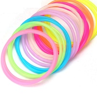 Bracelets en gelée de silicone, bracelets arc-en-ciel lumineux, attaches pour cheveux lumineux, bracelet pour cadeaux de fête, adultes, femmes, enfants, filles