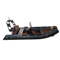 Sport 16ft RIB480 bateau à coque en V profond PVC/Hypalon/Orca bateau pneumatique rigide en aluminium à vendre