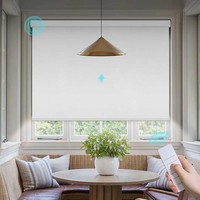 Stores verticaux automatiques occultants électriques écologiques personnalisés pour bureau et maison, à motifs horizontaux, pour fenêtre