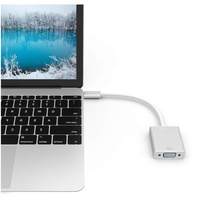 Adaptateur USB C vers VGA 1080P mâle vers femelle, câble vidéo audio multi-affichage pour moniteur, ordinateur, PC