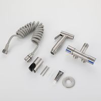 Pulvérisateur de douche Portable pour toilette Bidet, en acier inoxydable 304, ensemble de salle de bains, Shattaf