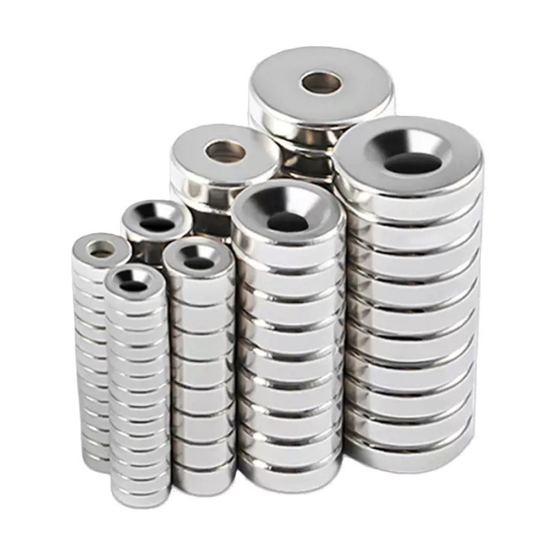 Magnetpro Neodymium Disc Magnets 28 X 5 Mm Super Strong 45 Lbs Pull Force With Steel Cup And Screws 6 Pieces~p24854723