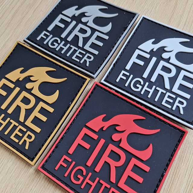 Direct Factory Sale PVC Rubber Tactical Clothing Patches in Various Styles With Hooks Accessory Patches