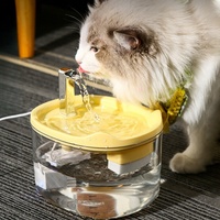 Fontaine à eau automatique pour chat 1,5 L avec filtre, grand volume, silencieuse, intelligente et rechargeable – Meilleure vente