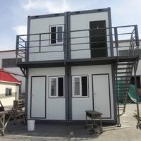 Maison conteneur en acier préfabriquée extensible, hautement recommandée, avec panneaux sandwich en bois, design moderne, installation rapide, option chambre.