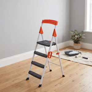 Échelle pliante moderne Promax PPM-702 2+1 marches, anti-rouille, haute résistance, type A, portable, capacité 120 kg, pour atelier et entrepôt - Product Image 3