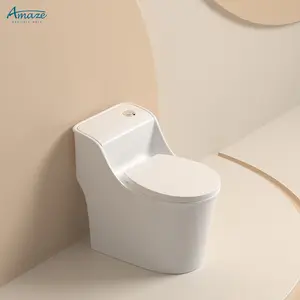 Custom colors modern hotel bathroom wc commode sanitary ware floor mounted s trap one piece ceramic toilet bowl