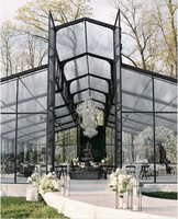 Tente d'atrium transparente de haute qualité pour l'extérieur, tente de réception ignifuge pour les événements de mariage et les fêtes