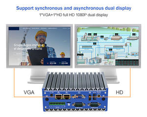 J1900คอมพิวเตอร์4G <span class=keywords><strong>RAM</strong></span> 2 LAN 4 COM ระบบ RS485อัตโนมัติมินิพีซีสำหรับ Win Linux - Product Image 4