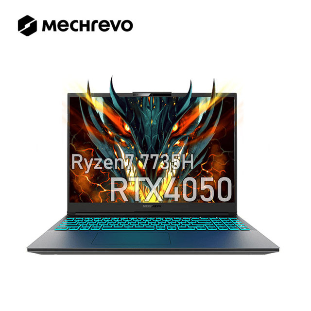 MECHREVO Jiaolong15K Ryzen7 7735H Laptop Gamer 15.6 Inch 165Hz Ordinateurs Portables De Jeu Rtx 4050 Notebook Gamer Computer