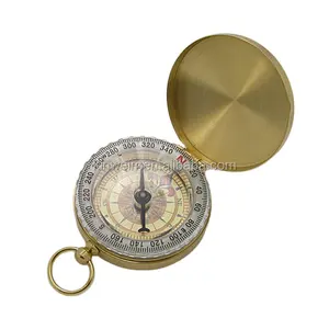 Metalen Messing Mini Sleutelhanger Bulk Kompas