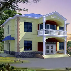 2020 özel boyut ucuz Modern ekonomik prefabrik evler hafif çelik Villa