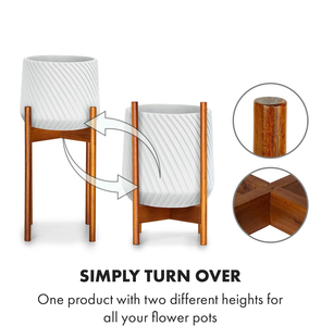 Soporte de Madera para Plantas, Soporte para Macetas de Interior, Soporte de Esquina Moderno de Estilo Nórdico para Plantas de Interior - Product Image 3