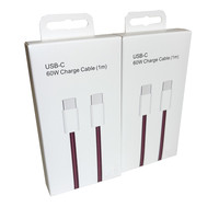 Câble de charge rapide USB-C vers USB-C tressé PD 60W avec transfert de données pour téléphones mobiles iPhone 15/16/17/18