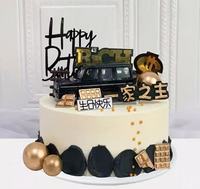 Modèle de gâteau factice Art Déco en résine de haute qualité, fait main, pour simulation de pâtisserie, gâteau aux fruits, cadeau d'anniversaire