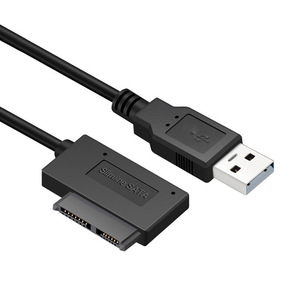 Siêu tốc độ <span class=keywords><strong>USB</strong></span> để <span class=keywords><strong>Mini</strong></span> <span class=keywords><strong>SATA</strong></span> II 7 + 6 13Pin Adapter chuyển đổi cáp cho máy tính xách tay CD/DVD Rom Slimline ổ đĩa - Product Image 2