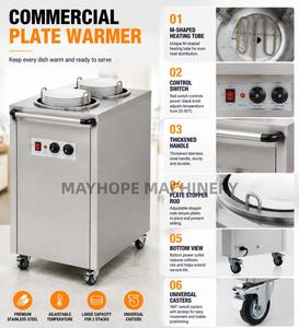 Bain-marie électrique au gaz GPL pour salades, chauffe-plats de comptoir en acier inoxydable, machine professionnelle pour restaurants - Product Image 2