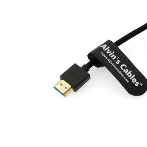 Cables Alvin 8K 2.1 de Alta Velocidad, Cable Trenzado en Espiral, Macho a Macho, Recto y en Ángulo Recto, para <span class=keywords><strong>Atomos</strong></span> Ninja <span class=keywords><strong>V</strong></span>, Portkeys BM5 - Product Image 2
