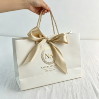 Sacs en papier personnalisés de luxe pour boutiques, cadeaux, vêtements, chaussures, emballages, avec votre propre logo
