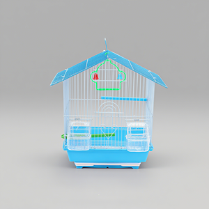 <span class=keywords><strong>Jaula</strong></span> de pájaros de metal grande de gama alta con pantalla exterior multicapa con líneas de patrón sólido para loros y otras aves. - Product Image 2