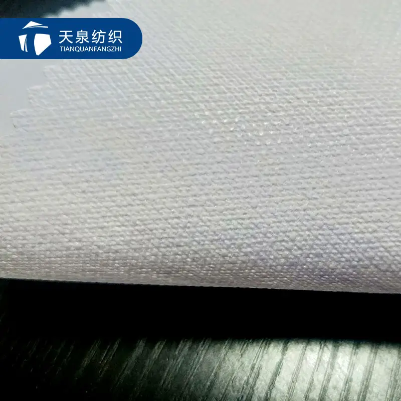 Cứng cứng dệt nung chảy interlining Polyester bucram interfacing cho hat Dây thắt lưng túi làm