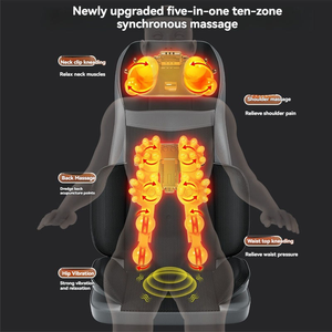 Cojín de Masaje TAHATH con Calor, Vibración y Amasamiento para Alivio del Cuello, Enchufable con Control de Tiempo para Uso en Casa y Coche - Product Image 3