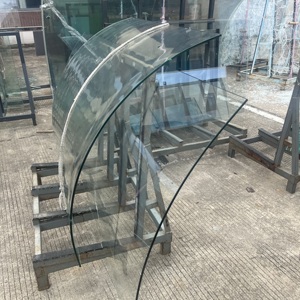 Verre de sécurité trempé courbé de haute qualité, procédé de pliage à chaud, forme d'arc personnalisée, verre renforcé pour la décoration des bâtiments - Product Image 3